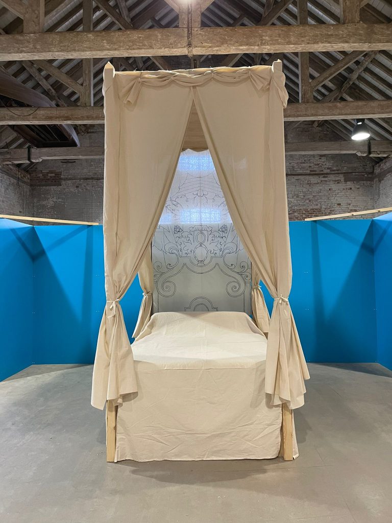 Discover treasure at Calke this February Julie Griffith Mock up of State Bed 768x1024 - Discover treasure at Calke this February