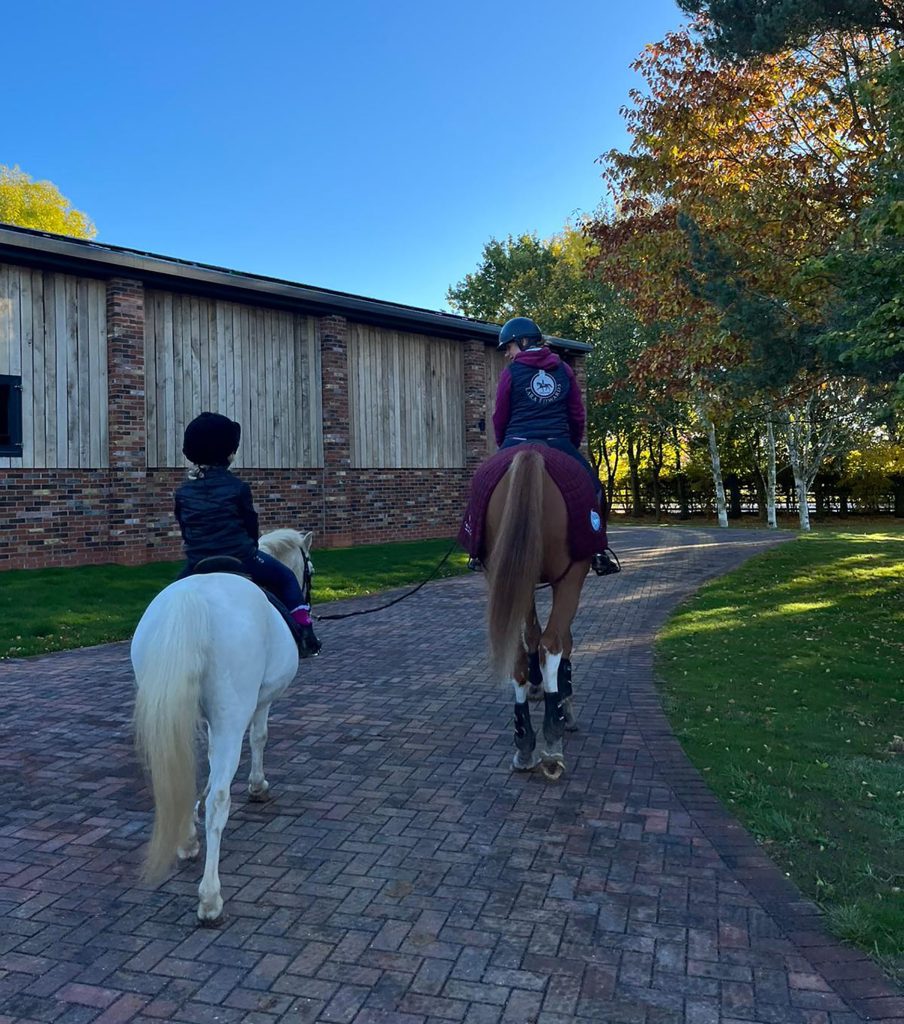 Hacking at home. 904x1024 - Cathedral Equine's Lara Edwards steps it up!