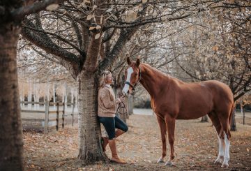 Yard photo shoot with Amelia Hart. 360x245 - Cathedral Equine's Lara Edwards steps it up!